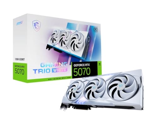 MSI GeForce RTX 5070 12G Gaming Trio OC White...