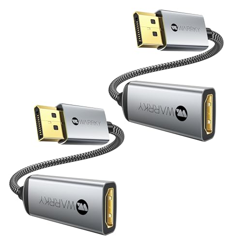 WARRKY DisplayPort auf HDMI Adapter, 2 Stück...