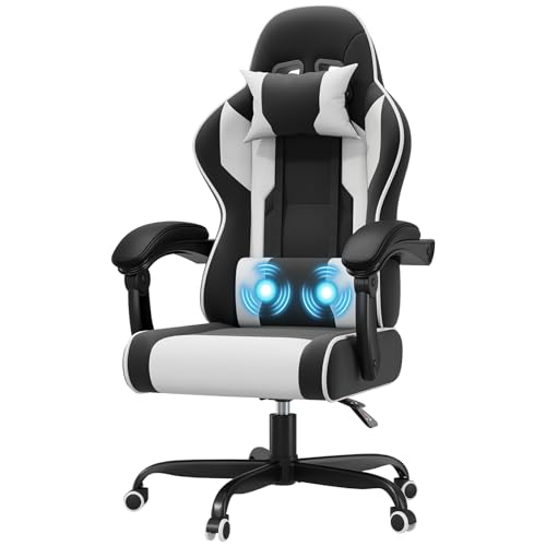 JUMMICO Gaming Stuhl mit Massagefunktion,...