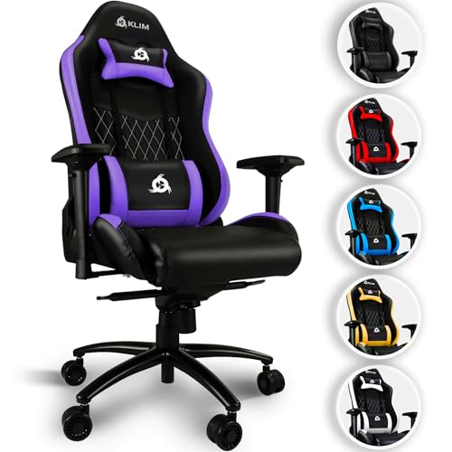 KLIM Esports Gaming Stuhl Lila - NEU 2024 -...