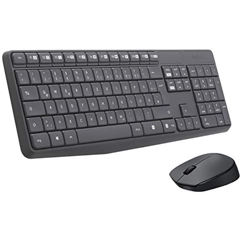 Logitech MK235 Kabelloses Set mit Tastatur...