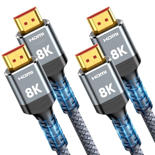 SNOWKIDS HDMI 2.1 Kabel 8K 2M (2 Stück), 2.1...