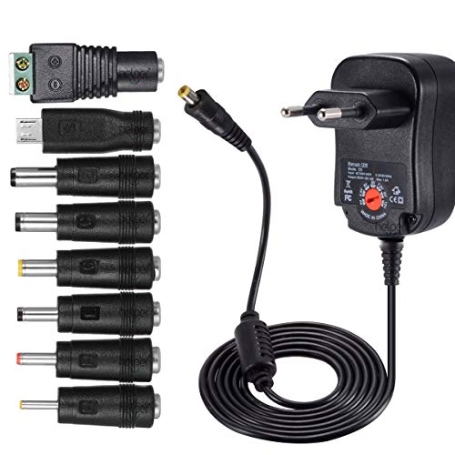 12W Universal Netzteil 3V 4,5V 5V 6V 7,5V 9V...