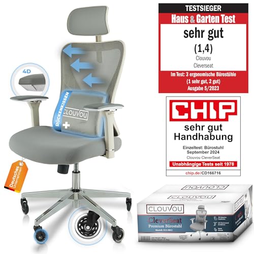 CLOUVOU CleverSeat Bürostuhl Ergonomisch...