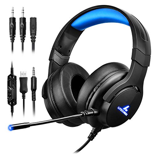 LYCANDER Gaming-Headset mit Mikrofon und...