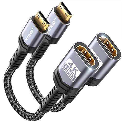 JSAUX Mini HDMI auf HDMI Adapter [2 Stück],...