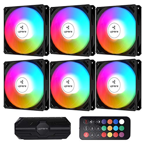 upHere 120mm LED RGB mit Fernbedienung Silent...