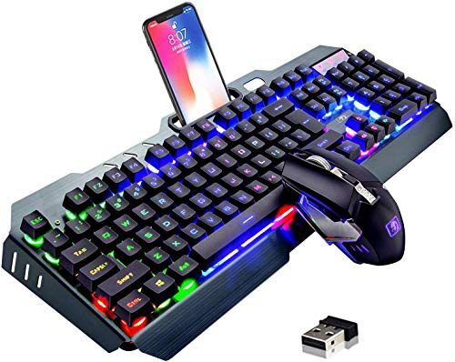 Wireless Gaming-Tastatur und Maus-Set, 2,4 G...