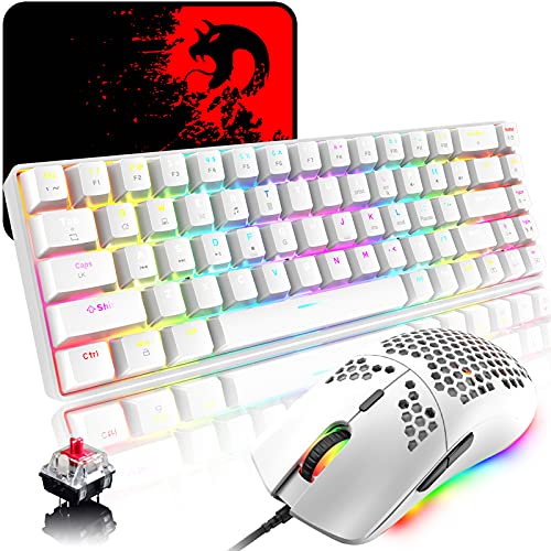 RGB Gaming Tastatur und Maus Set Klein, 68...