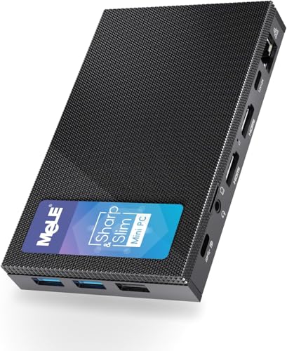 MeLE Quieter 4C Lüfterloser Mini-PC –...