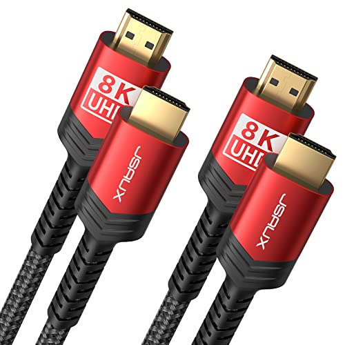 JSAUX 8K HDMI Kabel 1meter 2 Stück, HDMI 2.1...