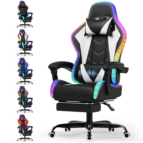Devoko Gaming Stuhl mit led, Cool Racing...