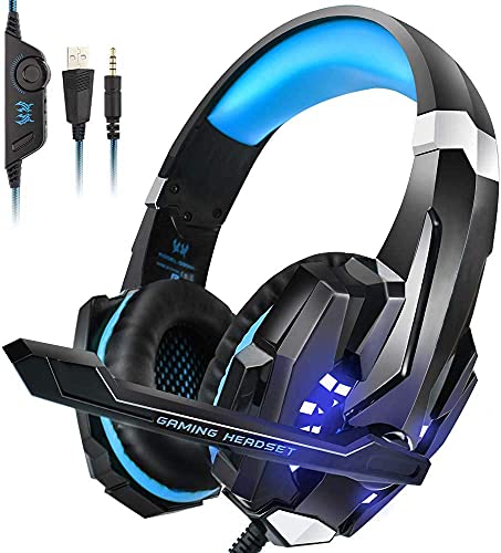 INSMART PS4 Headset, PS5 PC Gaming Headset...