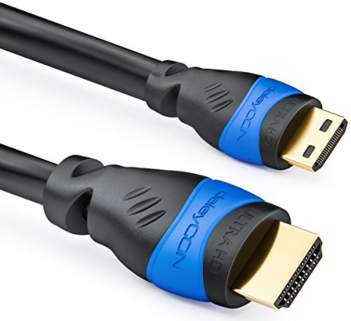 deleyCON 3,0m Mini HDMI Kabel HDMI 2.0/1.4a...