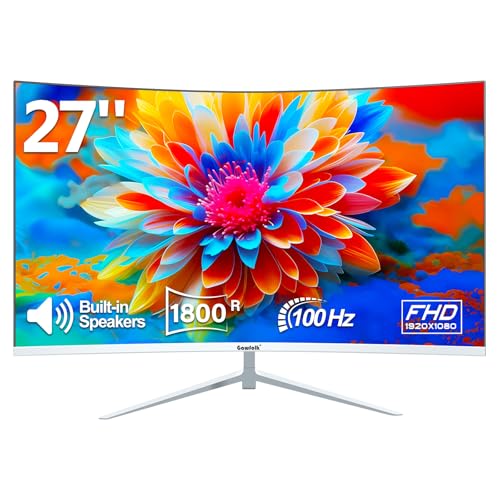 Gawfolk Curved Monitor 27 Zoll 100Hz mit...