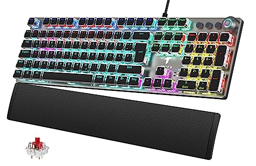 TECURS Mechanische Gaming Tastatur - QWERTZ...