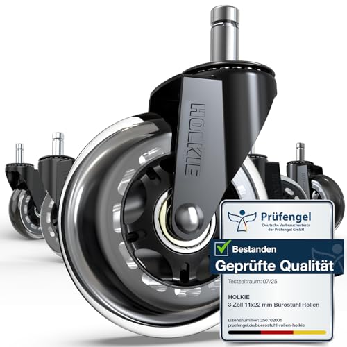 HOLKIE Bürostuhl Rollen für Bürostühle...