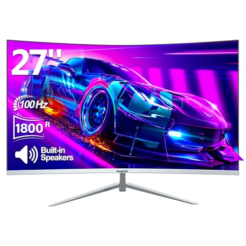 Gawfolk Curved Monitor 27 Zoll 100Hz mit...