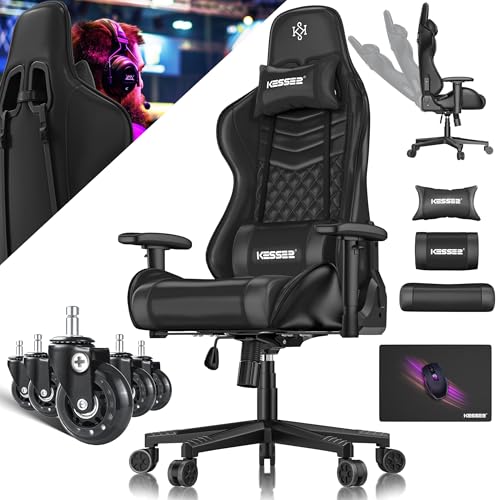 KESSER® Gamingstuhl Ergonomisch Gaming Stuhl...