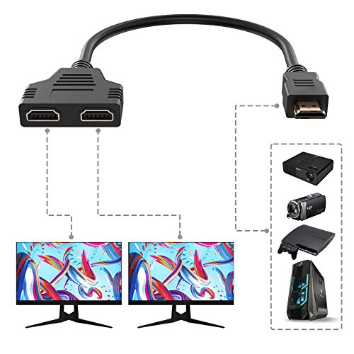 Uzanpie HDMI Splitter Adapter für 1080P...