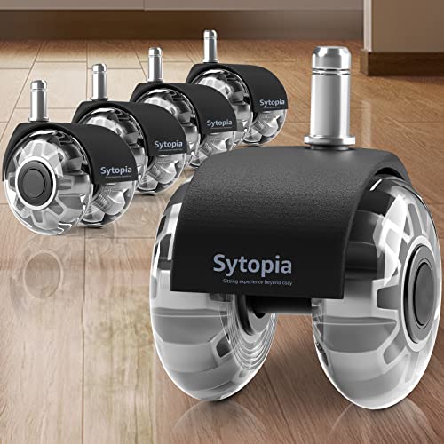 Sytopia Bürostuhl Rollen 11mm x 22 mm, 5er...