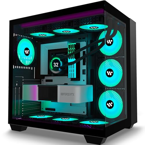 KEDIERS PC Gehäuse- vorinstalliert 9...