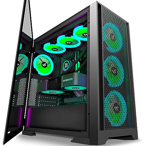 KEDIERS PC Gehäuse - Vorinstallierte 7 PWM...
