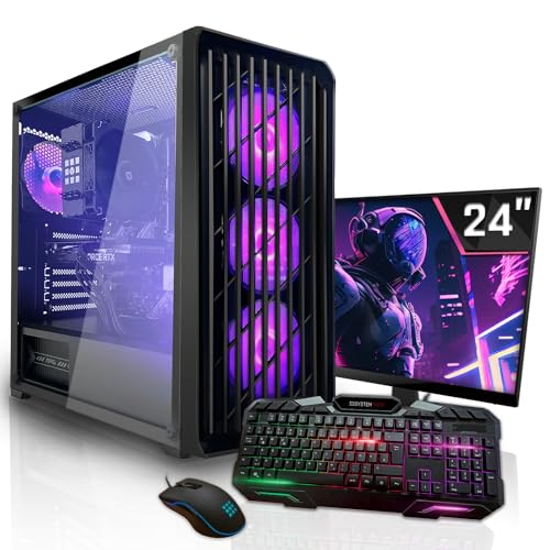 SYSTEMTREFF Basic Gaming Komplett PC Set AMD...