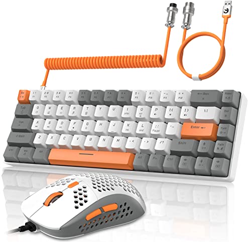 YINDIAO T8 60% RGB Gaming Tastatur und Maus...