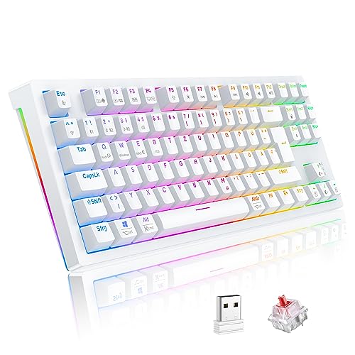 TECURS Mechanische Tastatur - Gaming Tastatur...