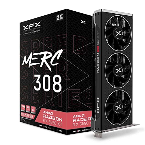 XFX Speedster MERC308 Radeon RX 6650XT Black...