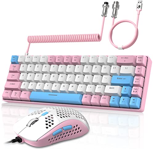 YINDIAO T8 60% RGB Gaming Tastatur und Maus...