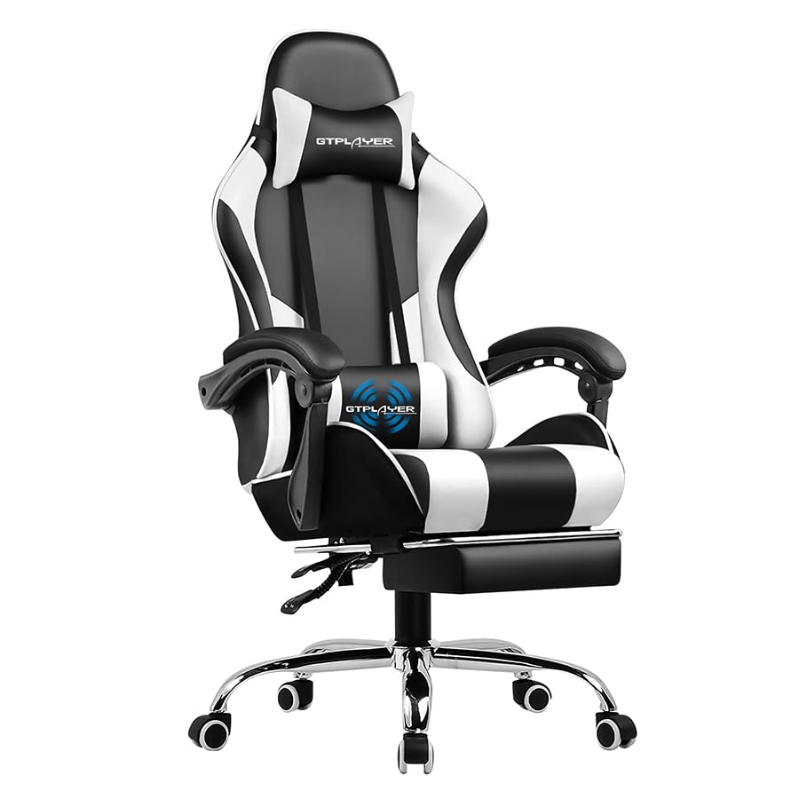 GTPLAYER Bürostuhl Gaming Stuhl Massage...