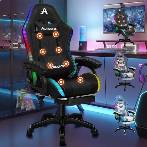 ALFORDSON Gamer Stuhl Ergonomisch, Gamer...