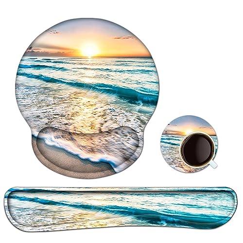 3-in-1 Handgelenkauflage Set, Mauspad mit...