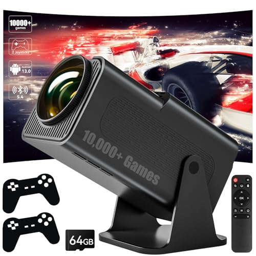 Olycism Mini Beamer 4K 1080P mit 2...
