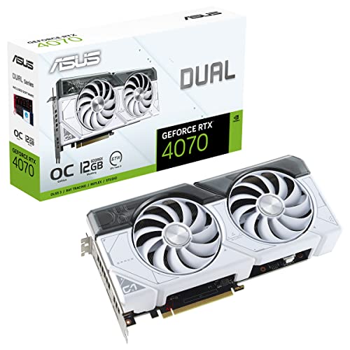 ASUS Dual GeForce RTX 4070 OC White Edition...